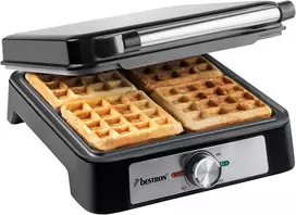 Sumuštinių keptuvas Bestron belgiška vaflinė 1600 W, 4 vafliams, ASW1600S