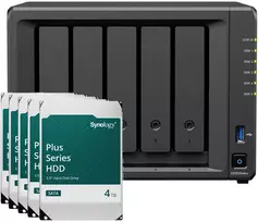 Serveris Synology DS1525neo+ 20TB Plus HDD NAS-Bundle NAS inkl. 5x 4TB Synology Plus HDD 3.5 col. SATA