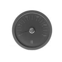 Pirties termometras Rento Black, juodas, Ø 15 × 2 cm