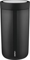 Stelton Termo puodelis To-Go Click pagamintas iš dvigubo plieno juodos spalvos 200 ml