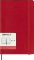 Moleskine Dienos kalendorius minkštu viršeliu Moleskine 2027 12M L, raudonas