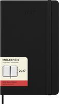 Moleskine Dienos kalendorius kietais viršeliais Moleskine 2027 12M L, juodas