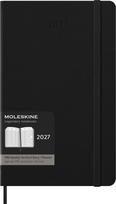 Moleskine Savaitinis stulpelinis užrašų knygelė-kalendorius kietu viršeliu Moleskine PRO 2027 12M L, juodas