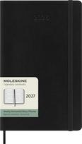 Moleskine Savaitinis horizontalus kalendorius minkštu viršeliu Moleskine 2027 12M L, juodas
