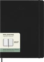 Moleskine Savaitinis kalendorius su užrašų knygele kietais viršeliais Moleskine 2027 12M XL, juodas