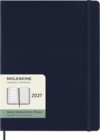 Moleskine Savaitinis kalendorius su užrašų knygele kietais viršeliais Moleskine 2027 12M XL, tamsiai mėlynas