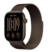 APPLE  Watch Series 12 GPS+Cellular 46mm Dark Bronze Aluminium Case with Dark Bronze Milanese Loop M/L | MKDG4MP/A | 195951375762