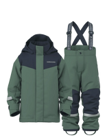 Didriksons - Skare Kids' Set - Slidinėjimo kombinezonai ir komplektai - Chaki spalva