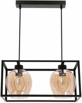 Šviestuvas lubų Candellux Sater 32-48165, E27, 2 x 40 W, gintaro sp. / juoda sp.