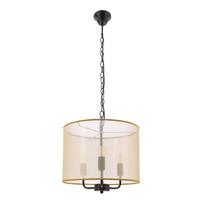 Šviestuvas lubų Candellux Lighting Pacifica 31-50045, E14, 3 x 40 W, aukso sp. / juoda sp.