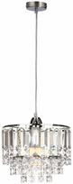 Krištolinis sietynas lubų Candellux Lighting Cresta 31-20871, E27, 1 x 60 W, skaidri sp. / chromo sp.