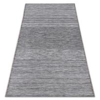 Kilimas sizalio virvelės LOFT 21108 Eilutės pilka / dramblio kaulo / sidabras, Pilka