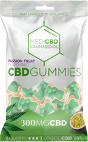 MediCBD pasiflorų CBD guminukai – 40 × 100 g kartonas, 300 mg CBD / maišelis