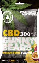 Multitrance pasiflorų CBD guminukai – 40 × 100 g kartonas, 300 mg CBD / maišelis