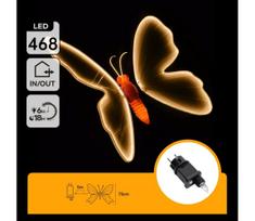 Aigostar - LED Lauko dekoracija 504xLED IP44 šilta balta drugelis