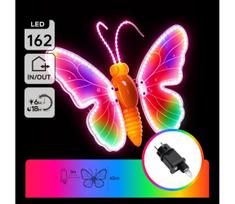 Aigostar - LED lauko dekoracija 162xLED 42 cm IP44 drugelis/įvairiaspalvis