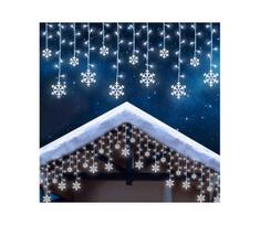 LED kalėdinė lauko užuolaida 224 LED 3,5x0,75 m IP44 šaltai balta