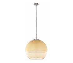 BRILAGI-LED Pakabinamas šviestuvas ant laido RETRO GLASS 1xE27/60W/230V matinis chromas/dūminė smėlinė