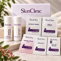 SkinClinic kosmetikos rinkinys rožinės paveiktai odai, 5 dienoms