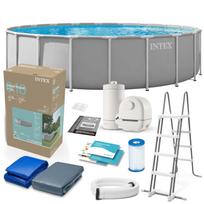 Karkasinis baseinas Intex 26756ND 610 x 132 cm su siurbliu ir kopėčiomis