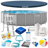 Karkasinis baseinas Intex 26756 610 x 132 cm su siurbliu ir priedais