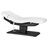 Elektrinė SPA kušetė Sillon Relax, 63-87 cm, balta su tamsaus medžio pagrindu