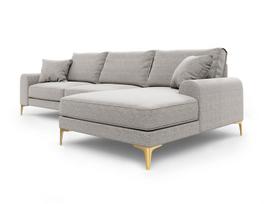 Minkštas kampas Mazzini Sofas Madara, šviesiai pilkas