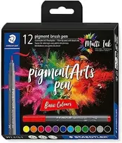 Staedtler STAEDTLER MultiInk Pigment Arts brush pen 12er-Set sort. retail