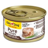 GIMDOG Little Darling Pure Delight Chicken with beef - drėgnas ėdalas šunims - 85g