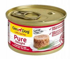 GIMDOG Little Darling Pure Delight Tuna with beef - drėgnas ėdalas šunims - 85g