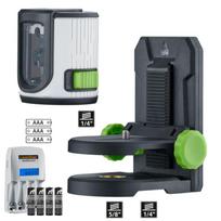 Laserliner žalias kryžminis lazerinis nivelyras EasyCross-Laser Green, ±0.5 mm/m, SpeedPowerPack