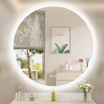 STARLEAD apvalus LED vonios veidrodis 80 cm su apsauga nuo rasojimo