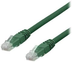DELTACO TP-61GAU – tinklo kabelis – RJ-45 (vyriškas) į RJ-45 (vyriškas) – 1 m – UTP – CAT 6a – be halogenų, presuotas – žalias