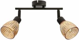 Šviestuvas lubų Candellux Lighting Amcos 92-39187, E14, 2 x 40 W, gintaro sp. / juoda sp.