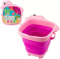 Lean Toys Sulankstomas kibiras vienaragis, rožinis