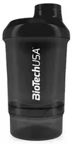 Gertuvė BioTechUSA Sporto Šeikeris Wave+ Nano 300+150 ml Juodas