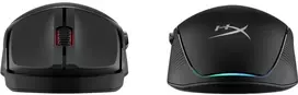 HyperX Pulsefire Fuse Belaidė pelė žaidimams (Juodas), Ambidextrous, Optinė, RF belaidė + Bluetooth, 12000 DPI, Juodas
