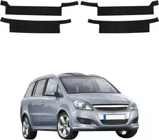 GrizzGlass juoda techninė danga HeavyDuty Juodas bagažinės slenksčiui, skirta Opel Zafira B Kombi 5D (2010-2014) (GRZ20293)