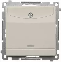 Kontakt-Simon Simon 54 Premium Viešbučio jungiklis su apšvietimu (modulis) kašmyro spalvos Reikalingas relės/kontaktoriaus naudojimas (DWH1.01/42)