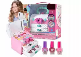Swiat Dziecka Dėžutė nagų kosmetikos MakeUp makiažo rinkinys MAŽAI PRINCESEI
