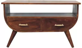 Artisan Furniture Agra mango medienos kavos staliukas, kaštono atspalvio