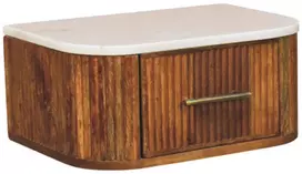 Artisan Furniture Beaumont prie sienos montuojamas mango medienos naktinis staliukas