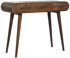 Artisan Furniture Contour Curve Dressing mango medienos kosmetinis staliukas