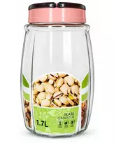 Stiklinis indelis užsukamu dangteliu biriems produktams 1,7 l
