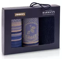 Rankšluostis Virtuvinių rankšluosčių rinkinys ZWOLTEX BARMAN’S LAGER, mėlyni, 3 vnt