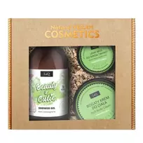 LAQ_SET Beauty & Cutie dušo želė 500ml + kūno kremas 200ml + veido putos 40g