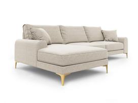 Minkštas kampas Mazzini Sofas Madara, šviesios smėlio spalvos