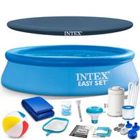 Pripučiamo žiedo sodo baseinas Intex 28108, 244 x 61 cm su siurbliu ir priedais