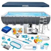 Karkasinis baseinas Intex 26364, 732 x 366 x 132 cm su siurbliu ir priedų rinkiniu