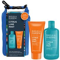 Men Body Care Set with Dry Bag ( Citrus, Lime & Mint ) - Dárková sada péče o tělo ( 3 ks )